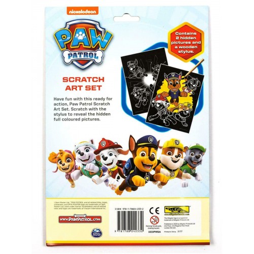 Paw Patrol Scratch Art Set